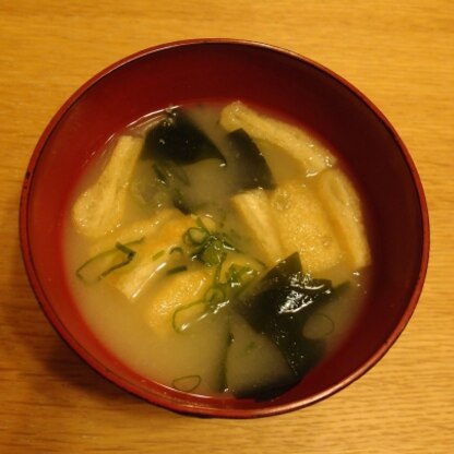 油揚げでコクが出て、美味しいお味噌汁でした
ご馳走様でした